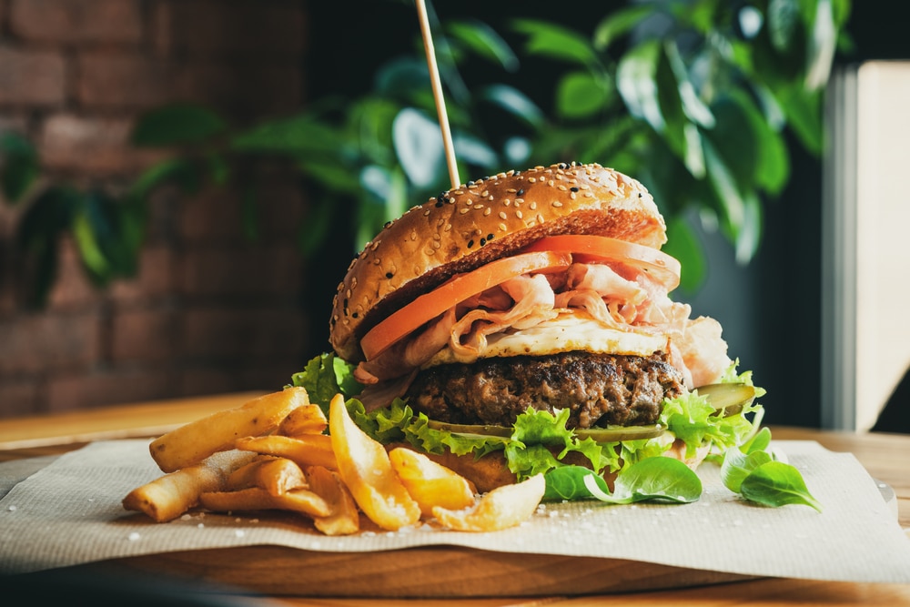 Restaurants in Hood River, photo of a gourmet burger